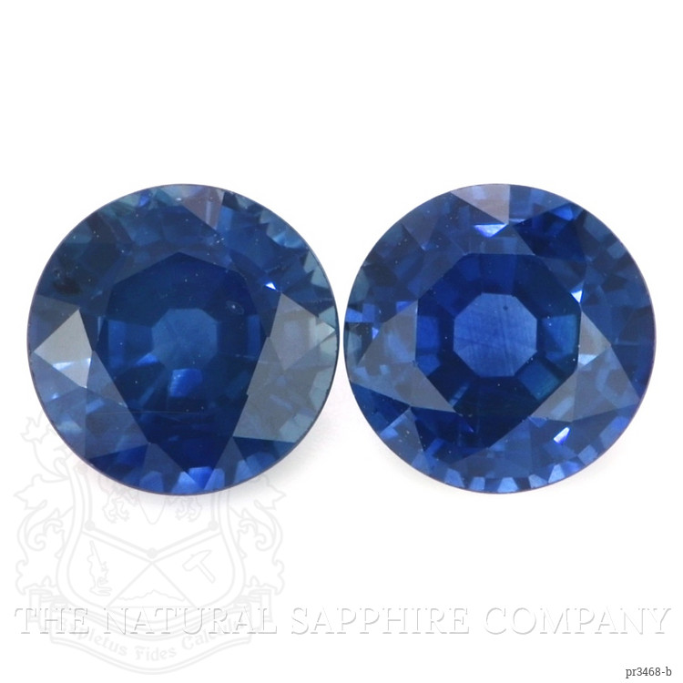 2.74 Ct.Tw. Blue Sapphire Pair from Thailand