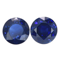 2.75 Ct.Tw.Total Carat Weight Blue Sapphire Pair from Thailand Video