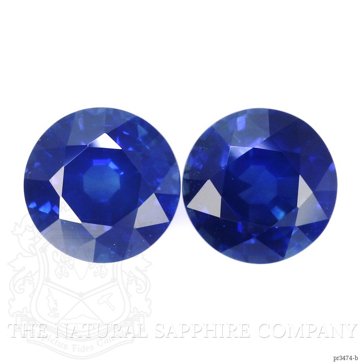 2.68 Ct.Tw. Blue Sapphire Pair from Thailand