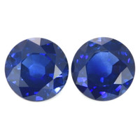2.86 Ct.Tw.Total Carat Weight Blue Sapphire Pair from Thailand Video