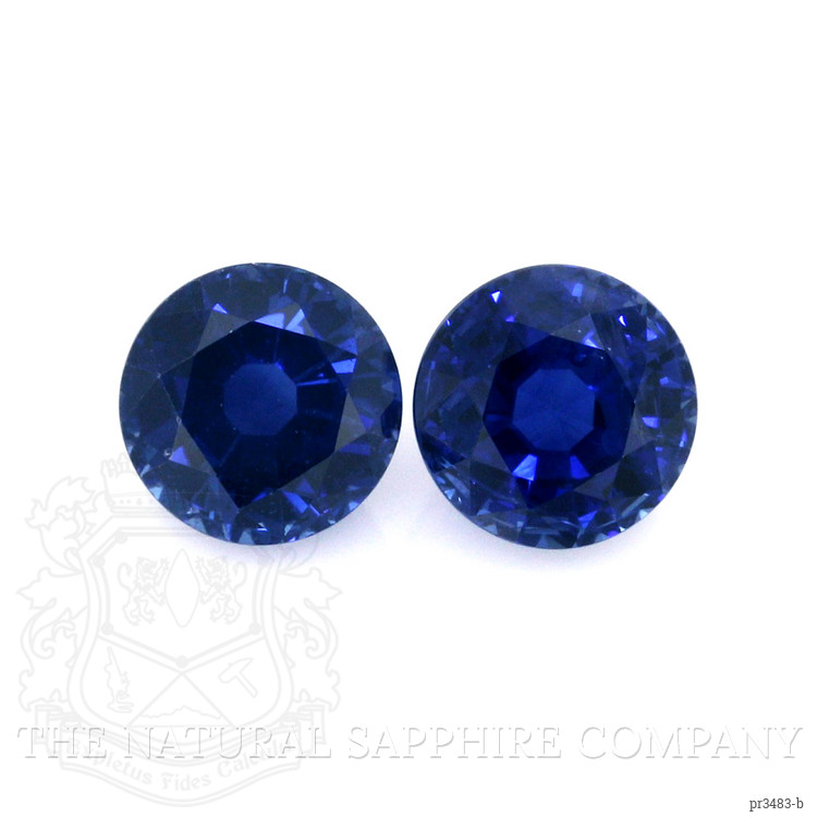 3.10 Ct.Tw. Blue Sapphire Pair from Thailand