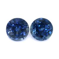 2.19 Ct.Tw.Total Carat Weight Greenish Blue Sapphire Pair from Thailand Video