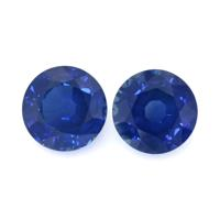 2.30&nbsp;Ct.Tw.Total Carat Weight Blue Sapphire Pair from Thailand Video