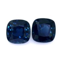 2.32 Ct.Tw.Total Carat Weight Greenish Blue Sapphire Pair from Thailand Video