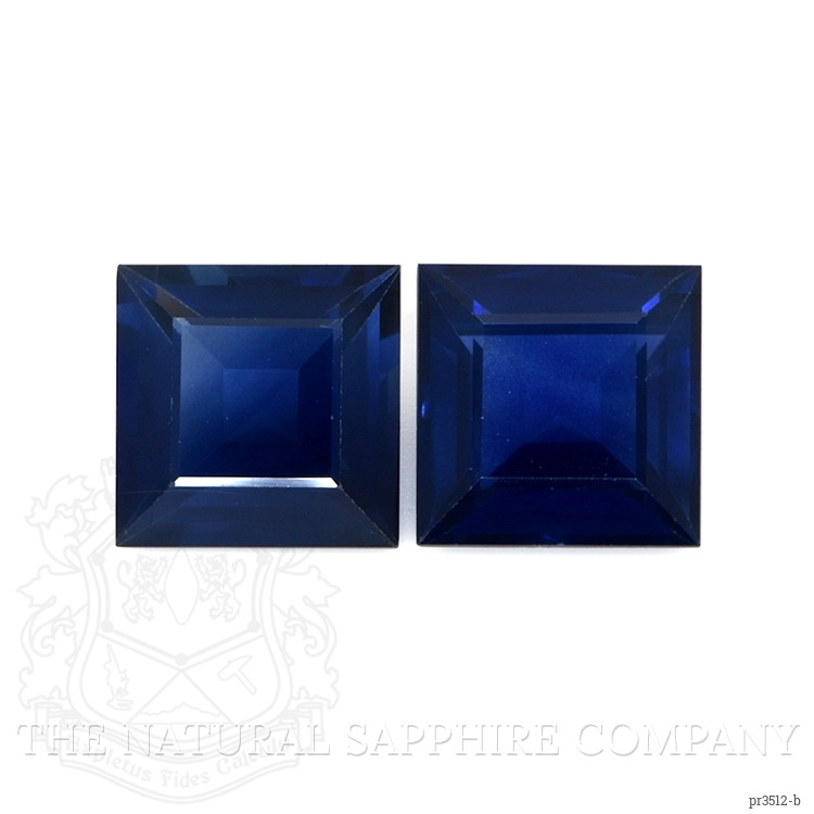 3.87 Ct.Tw. Blue Sapphire Pair from Thailand
