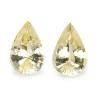 3.00 Ct.Tw.Total Carat Weight Yellow Sapphire Pair from Ceylon (Sri Lanka) Video