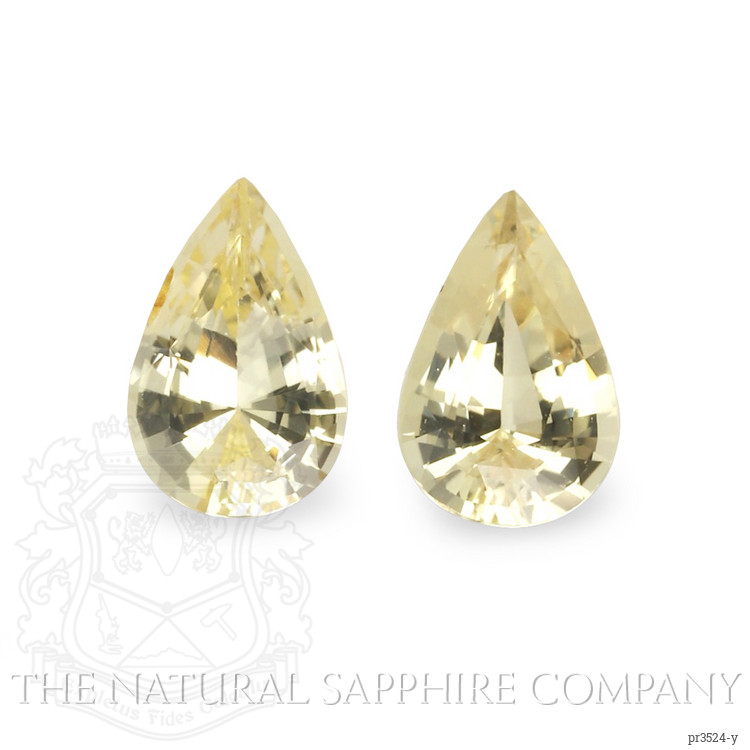 3.00 Ct.Tw. Yellow Sapphire Pair from Ceylon (Sri Lanka)