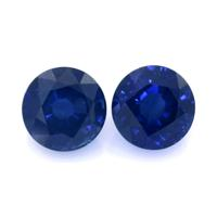 3.06 Ct.Tw.Total Carat Weight Blue Sapphire Pair from Thailand Video