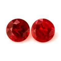 0.46 Ct.Tw.Total Carat Weight Ruby Pair from Mozambique Video