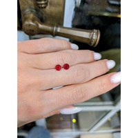 1.15 Ct.Tw.Total Carat Weight Ruby Pair from Mozambique Life Style
