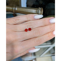 1.15 Ct.Tw.Total Carat Weight Ruby Pair from Mozambique Life Style