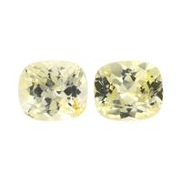 2.26&nbsp;Ct.Tw.Total Carat Weight Yellow Sapphire Pair from Ceylon (Sri Lanka) Video