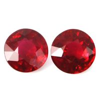 1.18 Ct.Tw.Total Carat Weight Ruby Pair from Mozambique Video