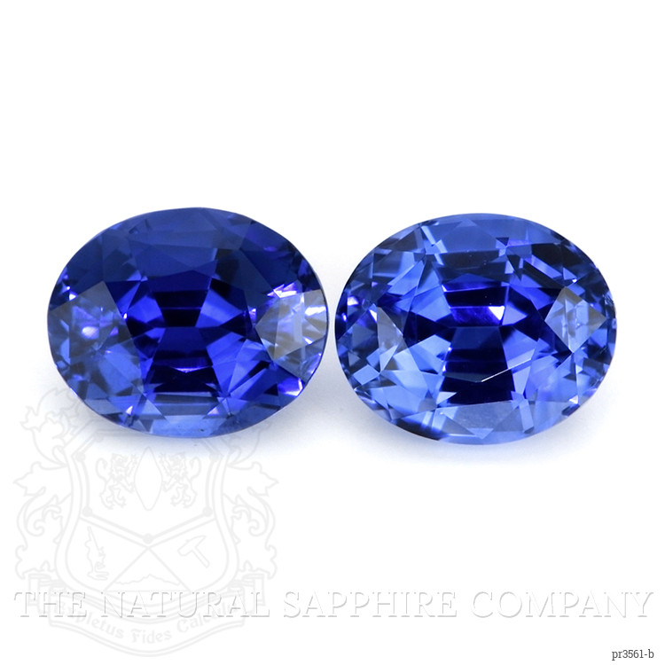 6.80 Ct.Tw. Blue Sapphire Pair from Ceylon (Sri Lanka)