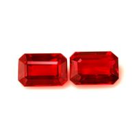 6.20 Ct.Tw.Total Carat Weight Ruby Pair from Mozambique Video