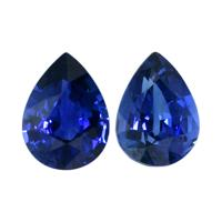 2.54 Ct.Tw.Total Carat Weight Blue Sapphire Pair from Ceylon (Sri Lanka) Video