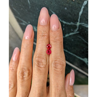 1.13&nbsp;Ct.Tw.Total Carat Weight Ruby Pair from Mozambique Life Style