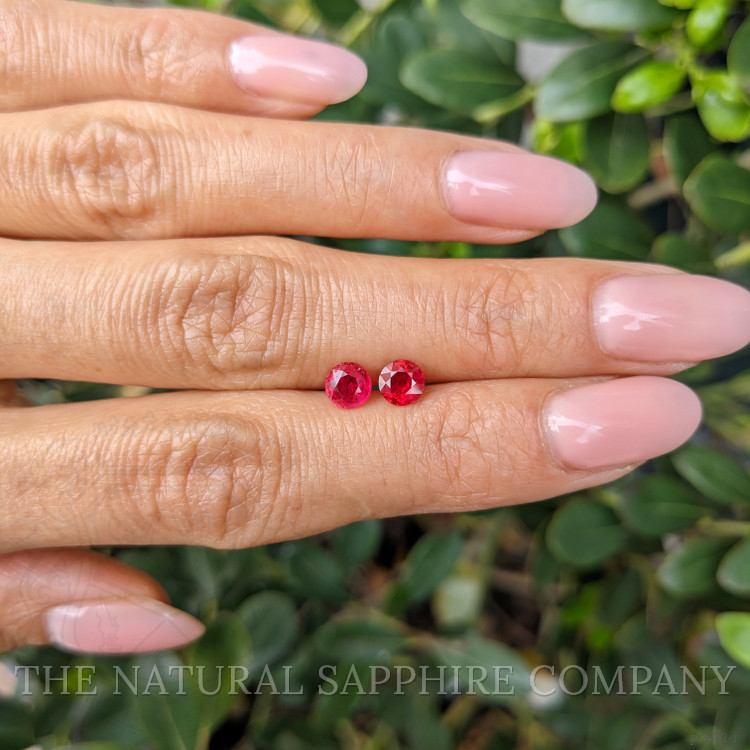 1.13 Ct.Tw. Ruby Pair from Mozambique