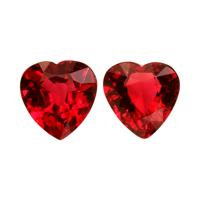 1.67 Ct.Tw.Total Carat Weight Ruby Pair from Mozambique Video