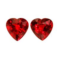 2.06 Ct.Tw.Total Carat Weight Ruby Pair from Mozambique Video
