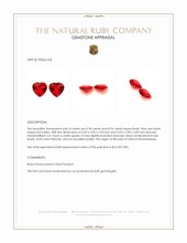 1.52 Ct.Tw.Total Carat Weight Ruby Pair from Mozambique Appraisal