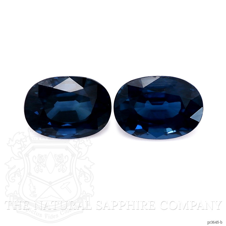 2.45 Ct.Tw. Blue Sapphire Pair from Thailand