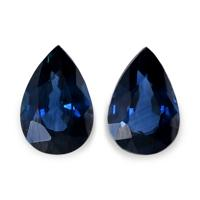 1.10 Ct.Tw.Total Carat Weight Blue Sapphire Pair from Thailand Video
