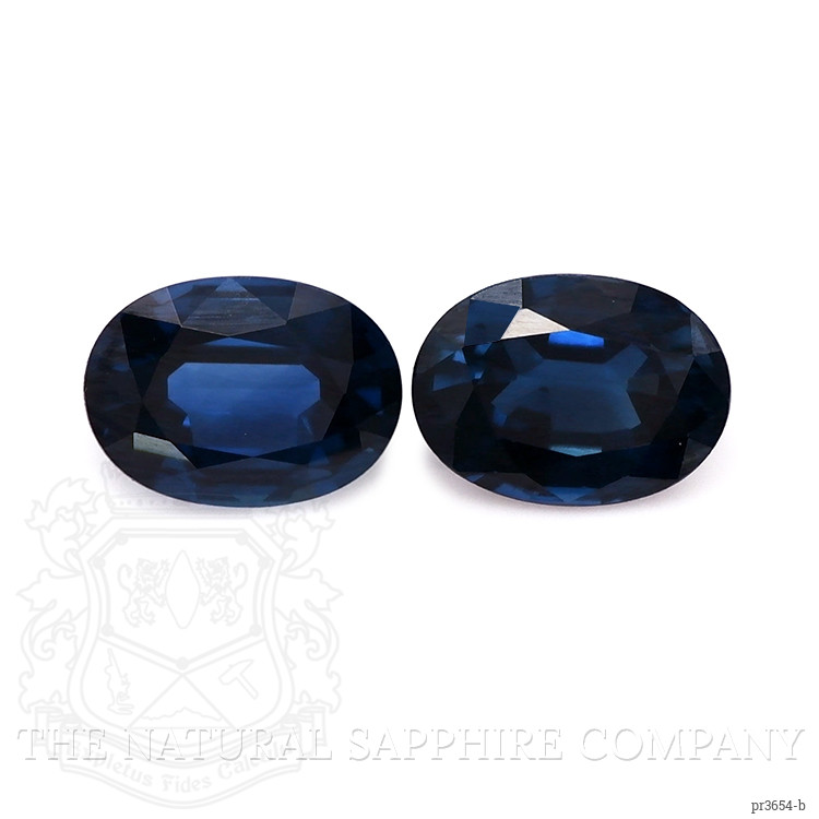 2.24 Ct.Tw. Blue Sapphire Pair from Thailand