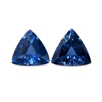 1.37 Ct.Tw.Total Carat Weight Sapphire Pair from Thailand Video