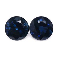 1.80 Ct.Tw.Total Carat Weight Blue Sapphire Pair from Thailand Video