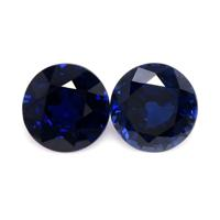 2.11 Ct.Tw.Total Carat Weight Blue Sapphire Pair from Thailand Video