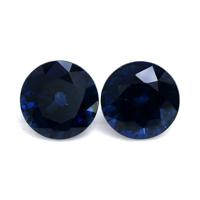 1.93 Ct.Tw.Total Carat Weight Blue Sapphire Pair from Thailand Video