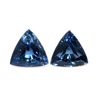 1.79 Ct.Tw.Total Carat Weight Blue Sapphire Pair from Thailand Video