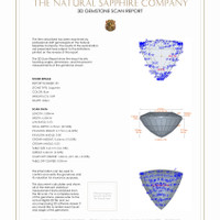 1.79 Ct.Tw.Total Carat Weight Blue Sapphire Pair from Thailand 3 D Scan Report