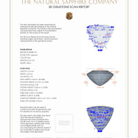 1.79 Ct.Tw.Total Carat Weight Blue Sapphire Pair from Thailand 3 D Scan Report