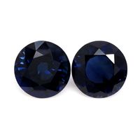 1.79 Ct.Tw.Total Carat Weight Blue Sapphire Pair from Thailand Video