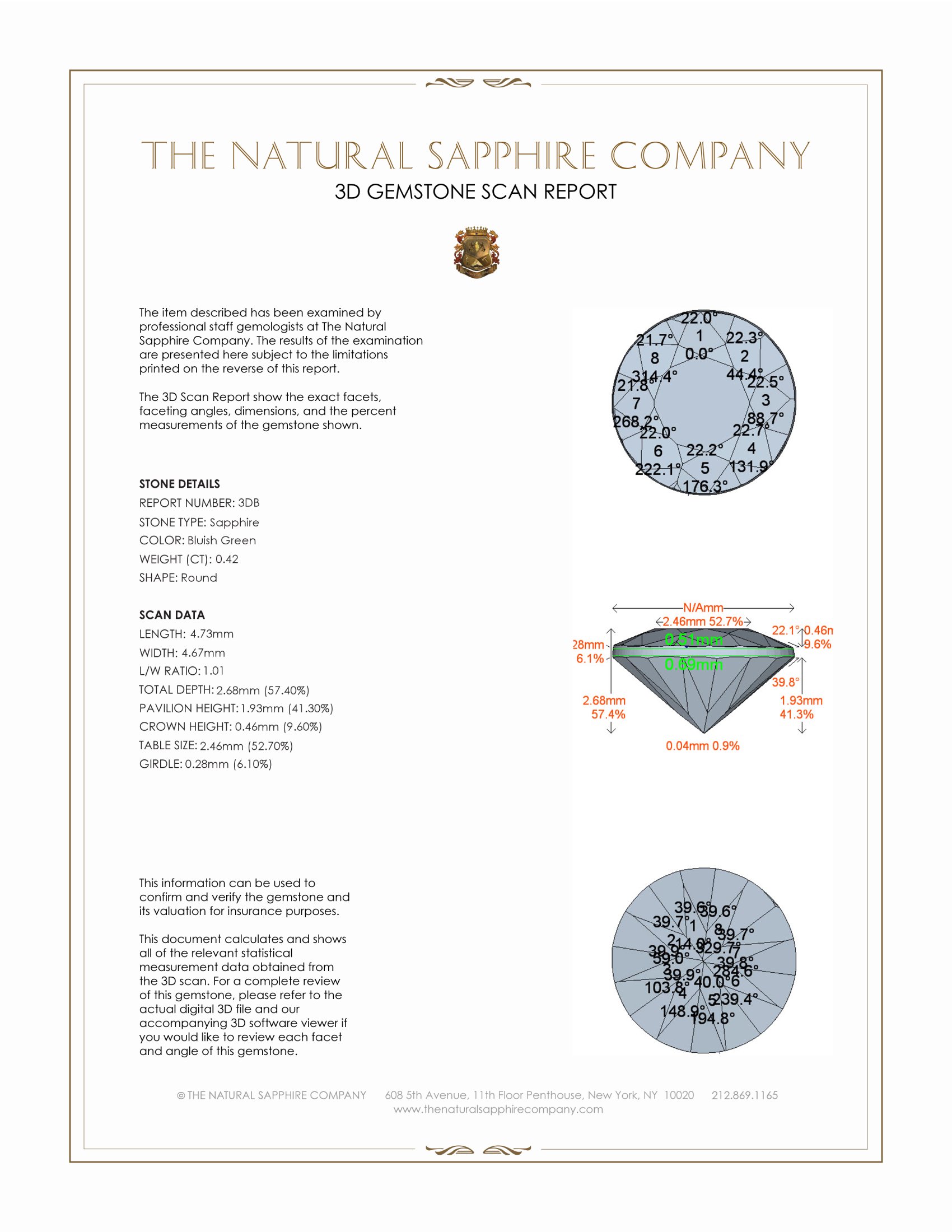 0.81 Ct.Tw. Bluish Green Sapphire Pair from Madagascar