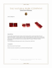 0.86 Ct.Tw.Total Carat Weight Ruby Pair from Mozambique Appraisal