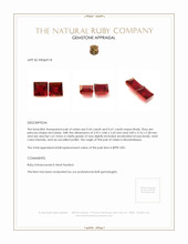0.86 Ct.Tw.Total Carat Weight Ruby Pair from Mozambique Appraisal