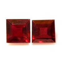 0.86 Ct.Tw.Total Carat Weight Ruby Pair from Mozambique Video