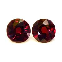 1.19&nbsp;Ct.Tw.Total Carat Weight Ruby Pair from Thailand Video