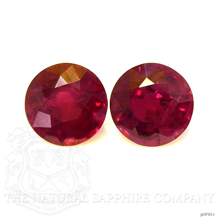 1.70 Ct.Tw. Ruby Pair from Burma (Myanmar)