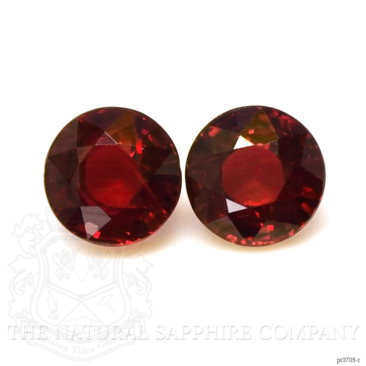 2.08 Ct.Tw. Ruby Pair from Thailand
