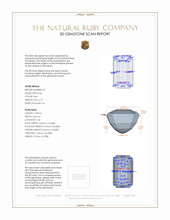 1.64&nbsp;Ct.Tw.Total Carat Weight Ruby Pair from Burma (Myanmar) 3 D Scan Report