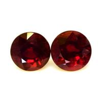2.04&nbsp;Ct.Tw.Total Carat Weight Ruby Pair from Thailand Video