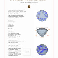 2.04 Ct.Tw.Total Carat Weight Ruby Pair from Thailand 3 D Scan Report