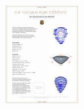 2.25&nbsp;Ct.Tw.Total Carat Weight Ruby Pair from Burma (Myanmar) 3 D Scan Report