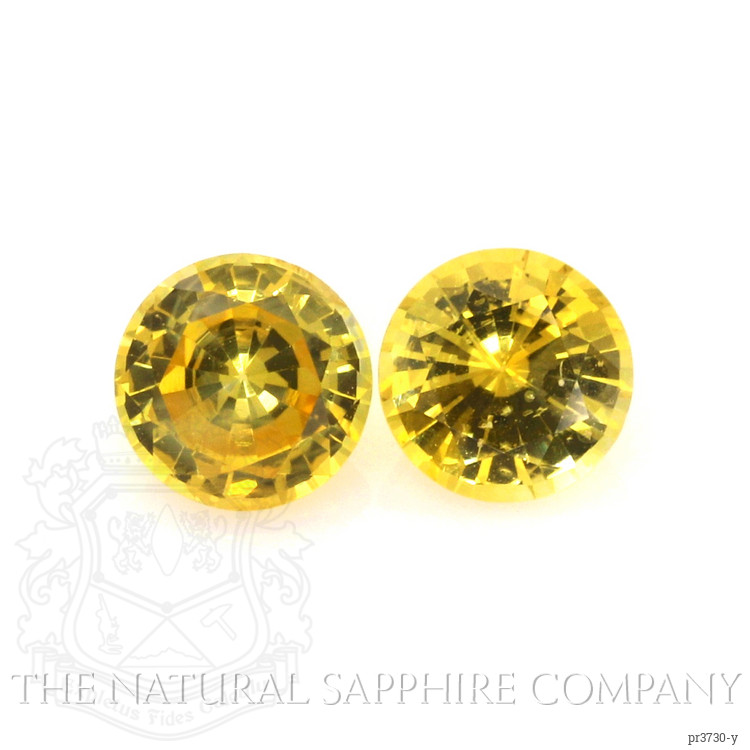 1.09 Ct.Tw. Yellow Sapphire Pair from Ceylon (Sri Lanka)