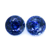 2.66 Ct.Tw.Total Carat Weight Blue Sapphire Pair from Ceylon (Sri Lanka) Video