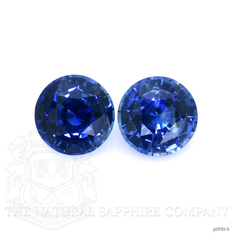 2.66 Ct.Tw. Blue Sapphire Pair from Ceylon (Sri Lanka)